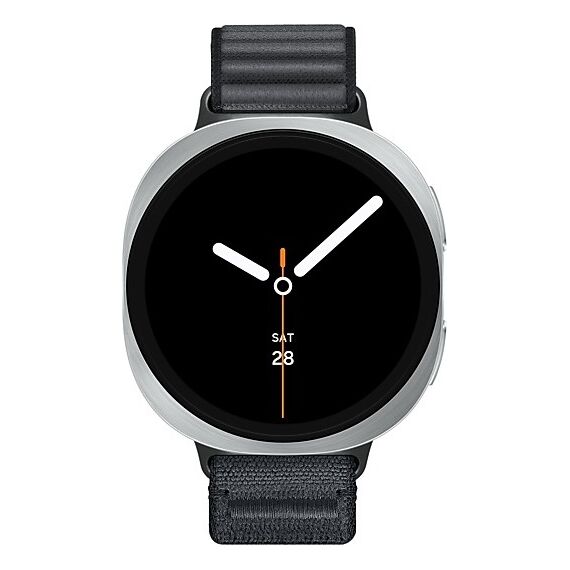 Galaxy Watch8 | 44 мм | 4G LTE | Silver | Fabric/Graphite | S/M, Размер: 44 мм, Цвет: Silver, Тип ремешка: Fabric, Цвет ремешка: Graphite, Размер ремешка: S/M, Подключение часов: Bluetooth / Wi-Fi + 4G LTE, изображение 2